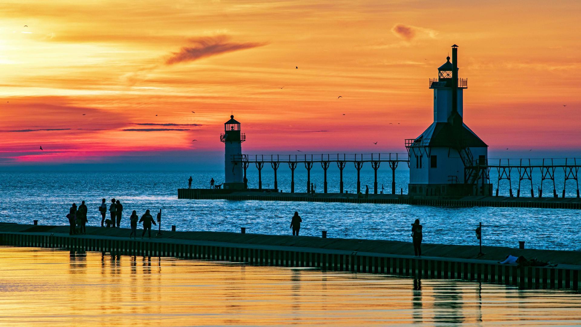 Experience breathtaking sunset views during your summer adventures in Michigan.
