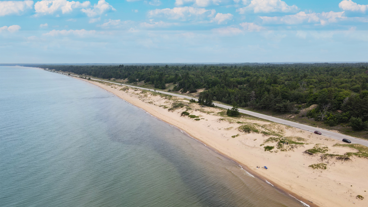 Enjoy the sun and sand along the pristine beaches of Michigan's stunning Great Lakes.